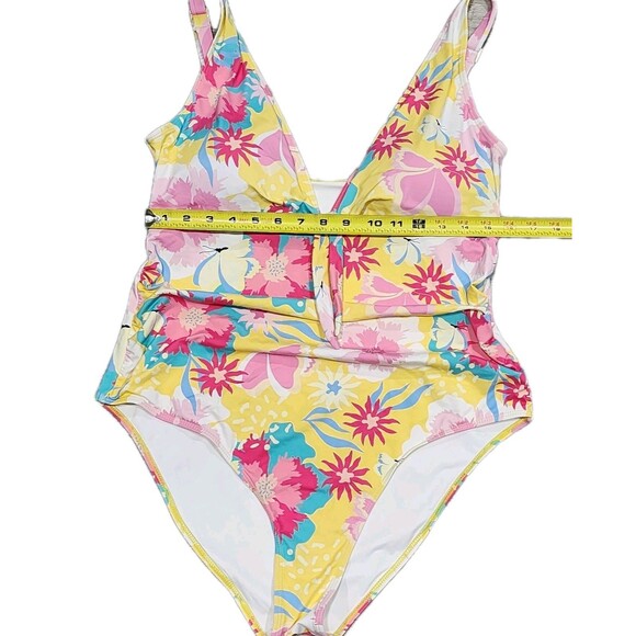 Nicole Miller Studio Floral One-Piece Swimsuit Sizes XXL - Picture 3 of 6